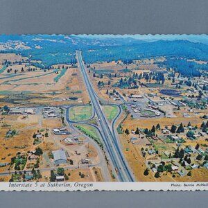 Vintage Postcard - Interstate 5 at Sutherlin Oregon - Smith Western